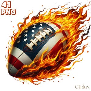 41 PNG Flammender amerikanischer Fußball Clipart, Flammender Ball Clipart, T-Shirt-Design, Fußball Illustrationen, Ball PNG, kommerzielle Nutzung