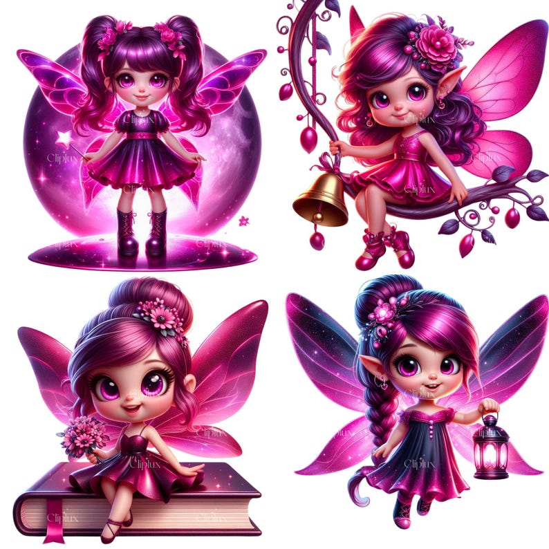 45 PNG Cute Pink Fairies Clipart , Garden Fairies, Magical Fairy, Fairy ...