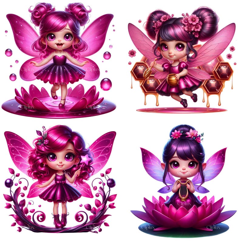 45 PNG Cute Pink Fairies Clipart , Garden Fairies, Magical Fairy, Fairy ...