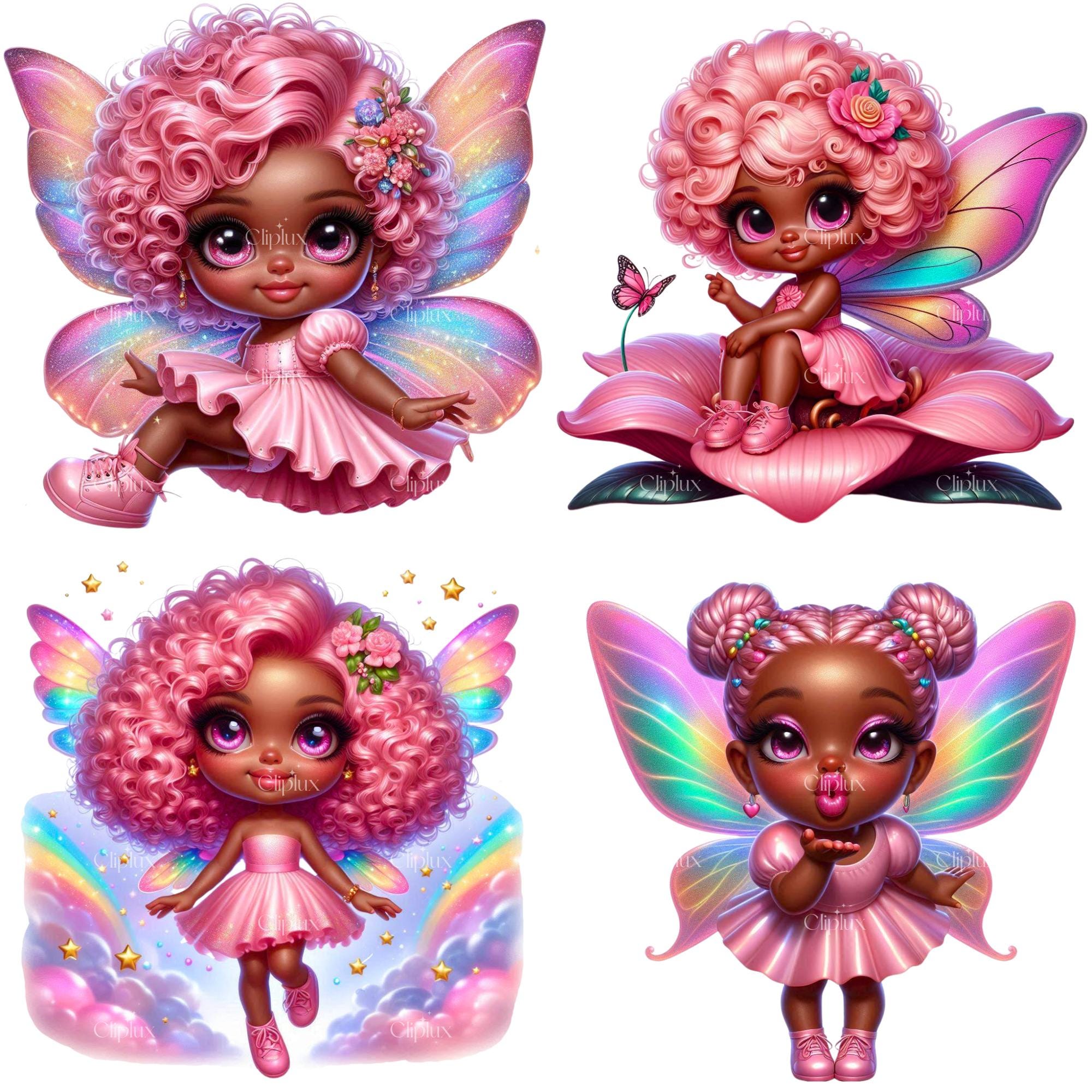 32 PNG Cute Dark Pink Fairies Clipart , Garden Fairies, Magical Fairy ...