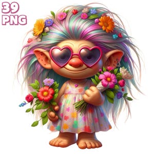 39 PNG Cute Summer Gnomes Clipart, Beach Gnomes, Spring Gnomes, Gnome Card Illustrations, Flower Garden Gnome PNG, Commercial Use