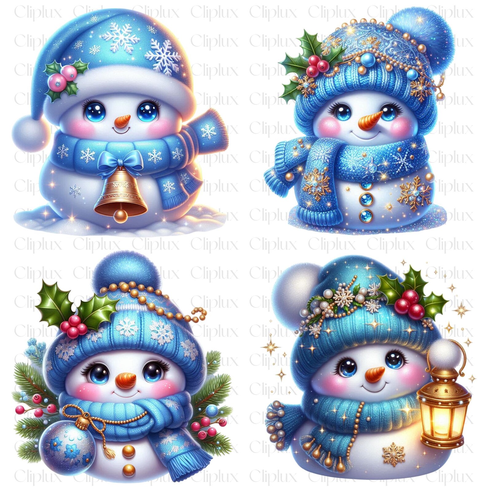 27 PNG Blue Snowman P1 Clipart , Snowman Collection, Santa Snowman Blue ...