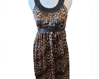 betsey johnson leopard dress 90s vintage betsey johnson dress JamJamsJam