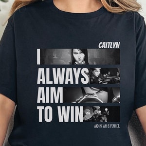 Arcane T-shirt Caitlyn Shirt Caitlyn Kiramman Anime Tee Gamer Shirt League of Legends Gift LOL Shirt Arcane Merch Streetwear Caitlyn LOL