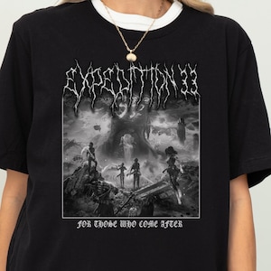 Clair Obscur Expedition 33, Clair Obscur Shirt, Expedition 33 Shirt, Video Game Shirt, Metal Style Shirt, Gift For Gamers, Gustave, Maelle