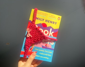 Crochet Bookmark Bikini Thong Bookmark Digital Download Pattern for Beginners - Easy DIY Bookish Booktok Craft