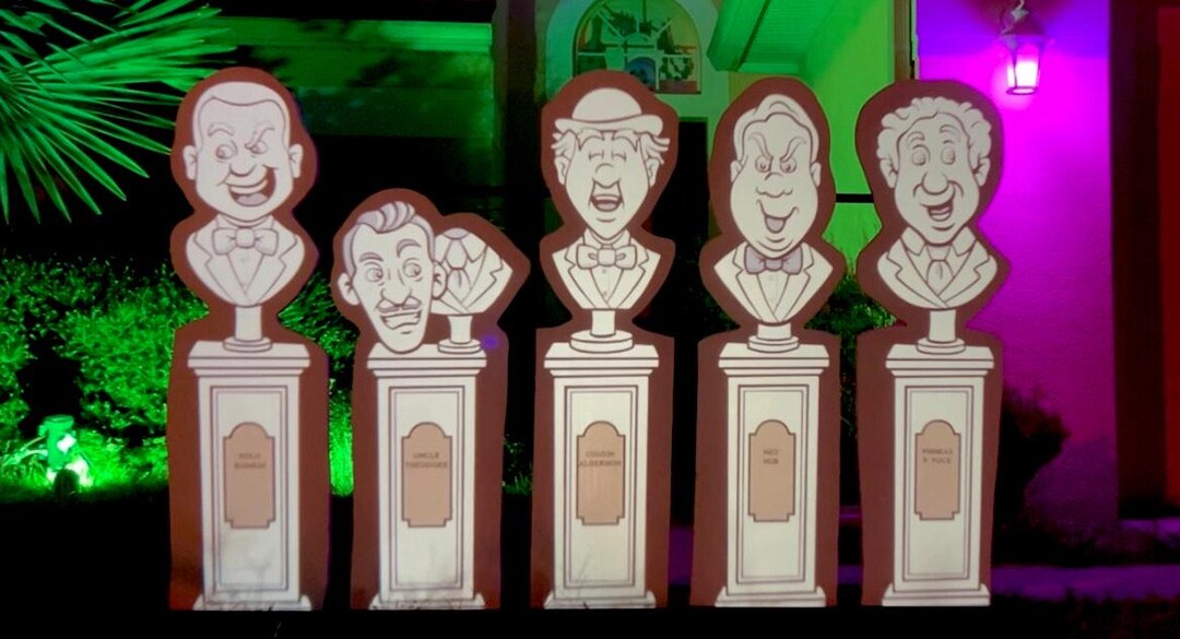 Haunted Mansion Singing Busts Animated Projection video File Only Etsy