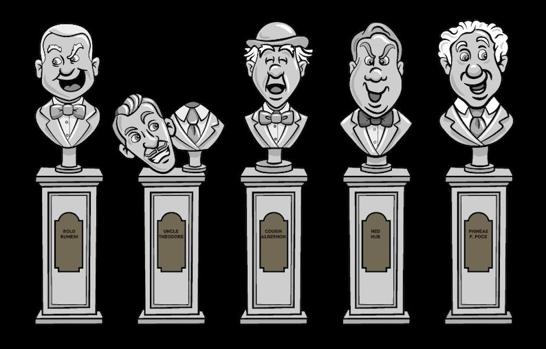 Haunted Mansion Singing Busts Animated Projection video File Only Etsy