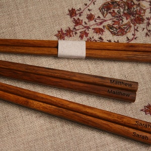 Vintage Chopsticks Personalized Engraving Pouch Not Included image 8