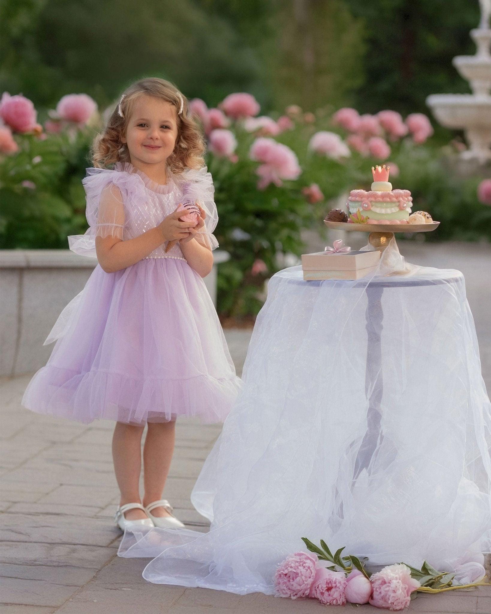 Dreamy Lilac Princess Dress | Pearl Bodice, Fairy Costume - Etsy
