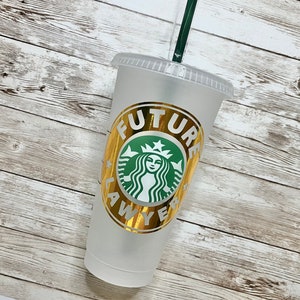 Future Lawyer | Personalized Starbucks Cold Cup, Reusable Plastic Beverage Tumbler - You Choose Colors