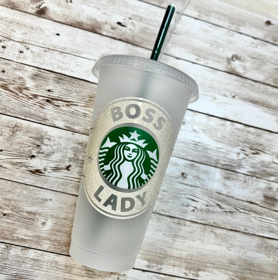 Boss Lady | Personalized Starbucks Cold Cup, Reusable Plastic Beverage  Tumbler - You Choose Colors - Etsy
