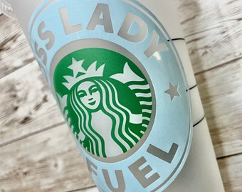 Boss Lady Fuel | Personalized Starbucks Cold Cup, Reusable Plastic Beverage  Tumbler - You Choose Colors - Etsy