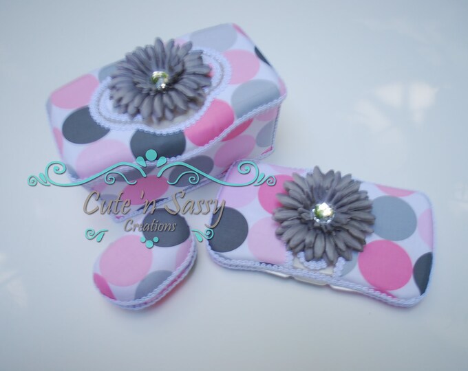 3 Pc Boutique Flip Top Baby Wipe Case and Pacifier Case Gift Etsy
