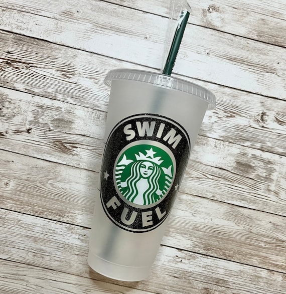 Swim Fuel | Personalized Starbucks Cold Cup, Reusable Plastic Beverage  Tumbler - You Choose Colors - Etsy