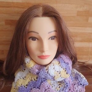 Beautiful, trendy hand crocheted scarf