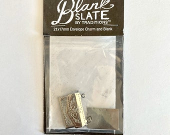 Blank Slate Envelope charm and blank