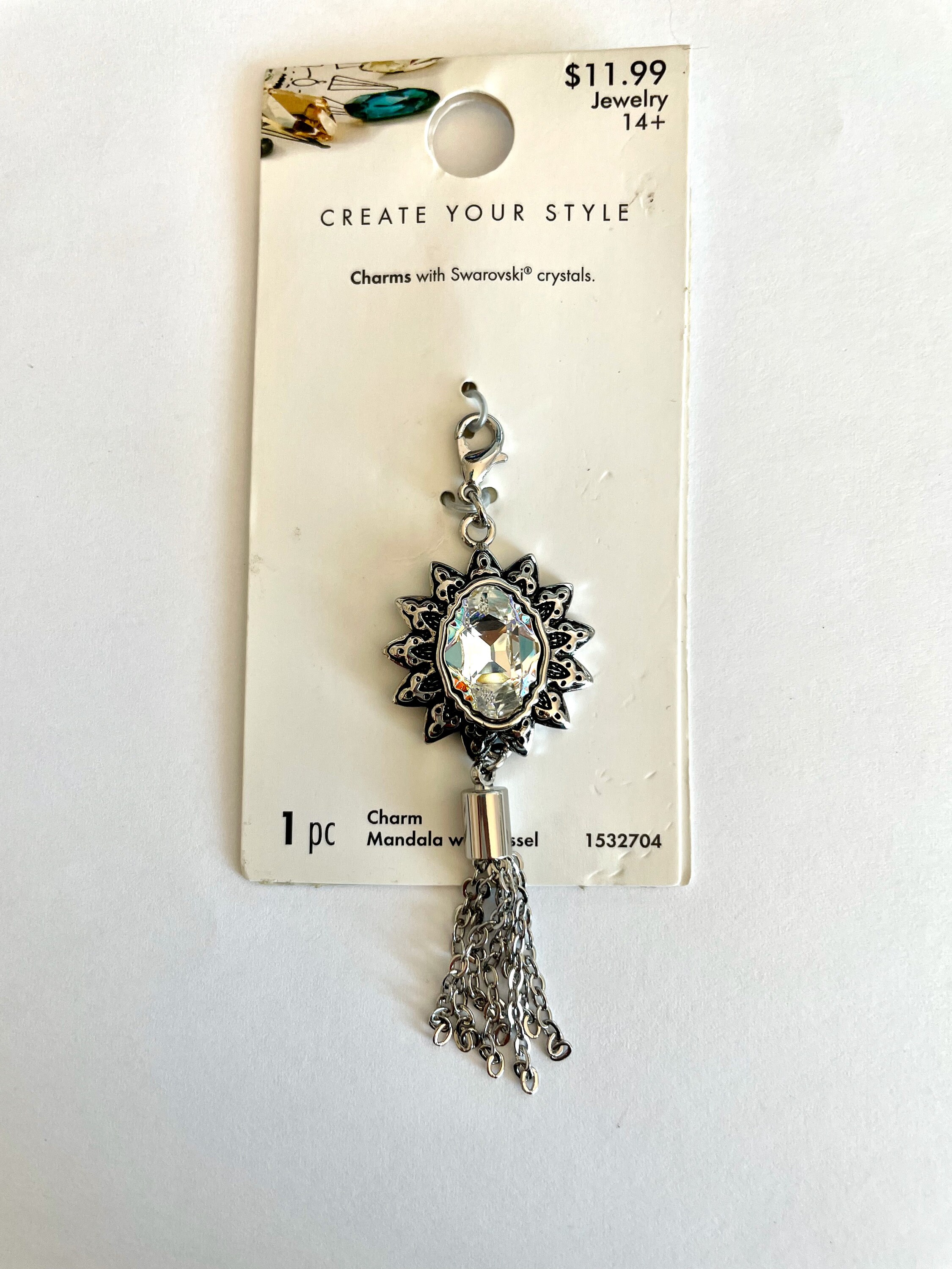 Create Your Style Charms With Swarovski Crystal Mandala and Tassel