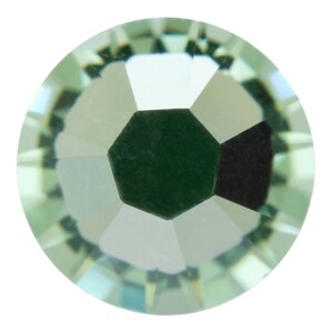 Chrysolite green Swarovski flatback crystals 16ss 3.8mm-4mm  - light green flatback crystals qty 100