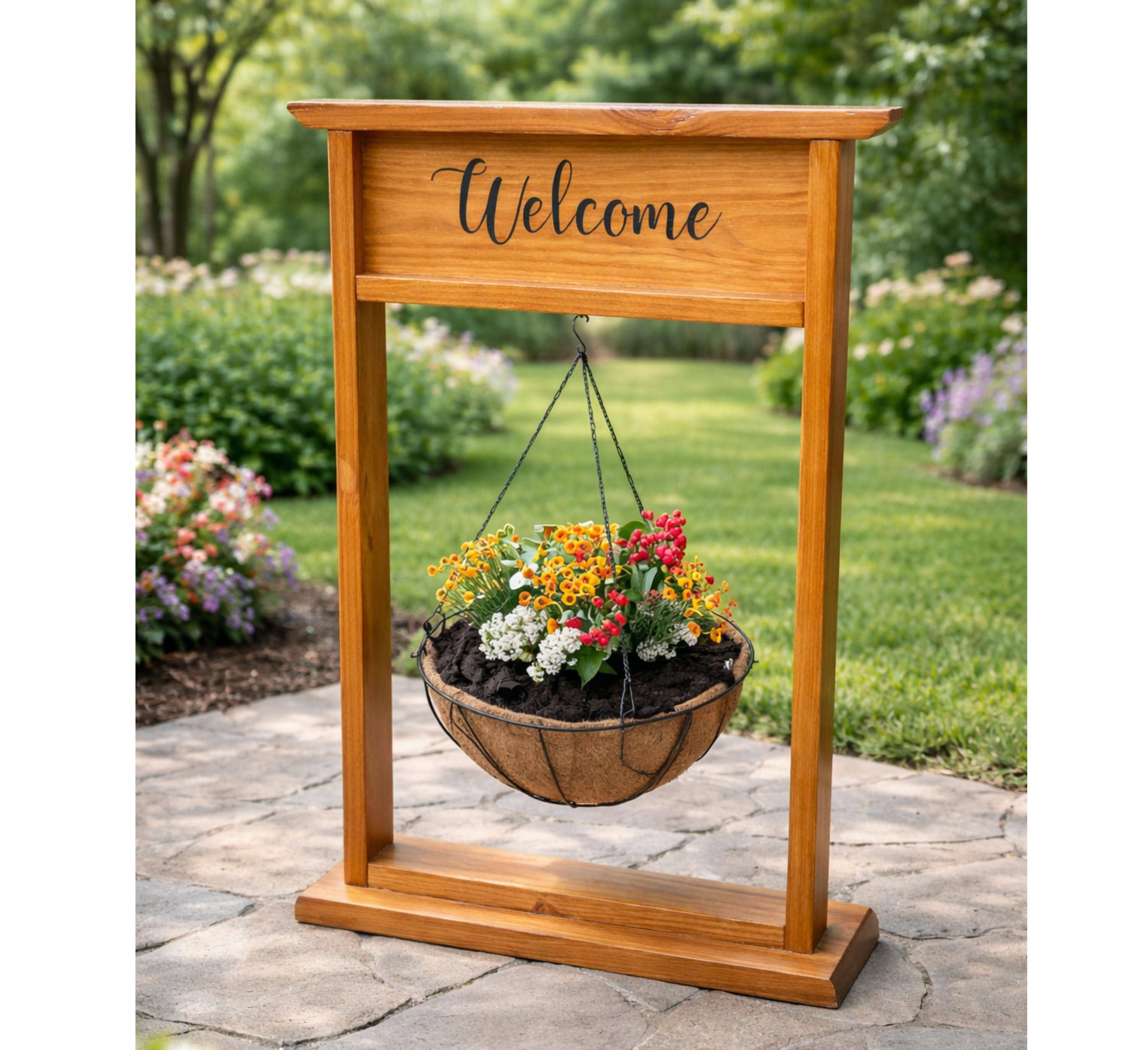 Cartello Di Benvenuto In Legno Divertente – 'Smile You're On Camera' Per Porta Esterna O Portico – Decorazione Rustica