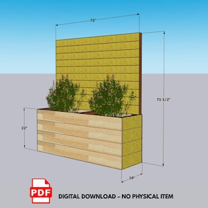 Progetti per fioriere con schermo per la privacy / Traliccio per giardino verticale fai da te (PDF)