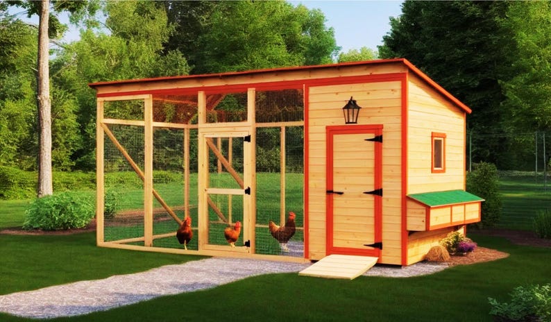 Chicken Coop Plans 20x9 – DIY Walk-in Chicken Run for 12 Chickens | PDF ... - Chickens Coop Materials And Equipment