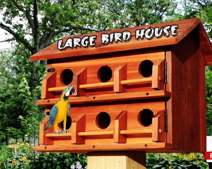 DIY Bird House Plans,birdhouse Plans,birdhouse Handmade,large Bird ... - Large Bird House Endorsement Program