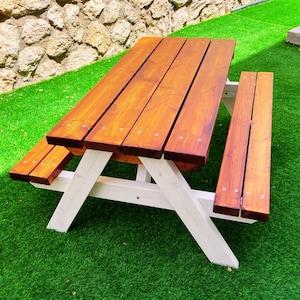 Planos para mesa de picnic de 1,83 m: instrucciones paso a paso - Planos de carpintería (PDF)