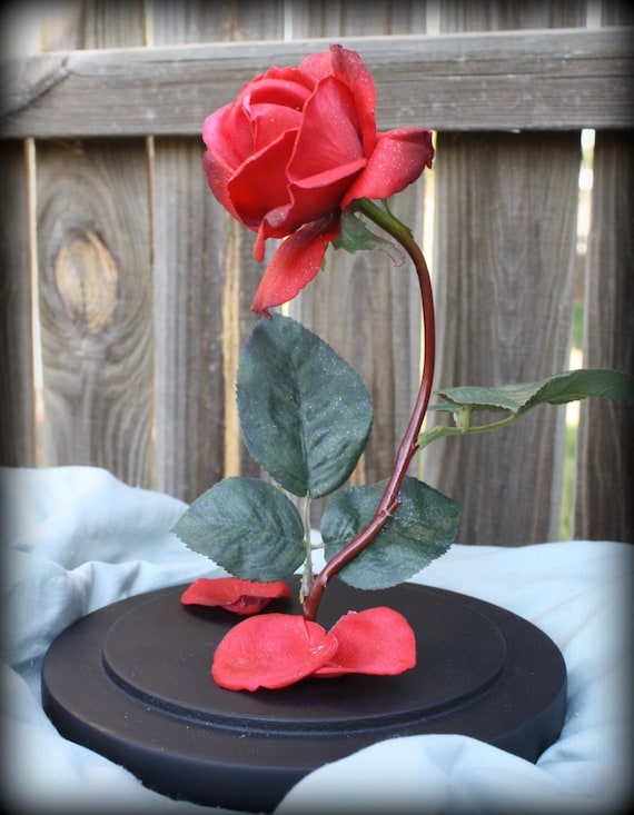 Beauty and the beast enchanted rose prop clearance