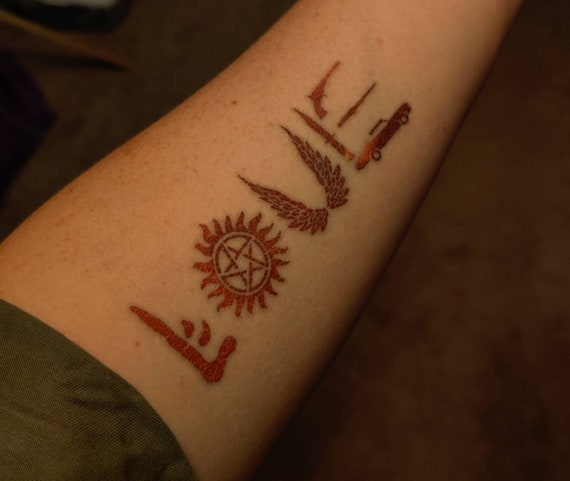 Hunters Temporary Tattoo LOVE - Etsy Australia Hunters Temporary Tattoo LOVE - Etsy Australia