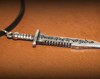 SPN Themed Ruby Inspired Demon Knife Necklace