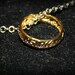Hobbit Lord 'the Ring' Necklace 24k Gold Plated - Etsy