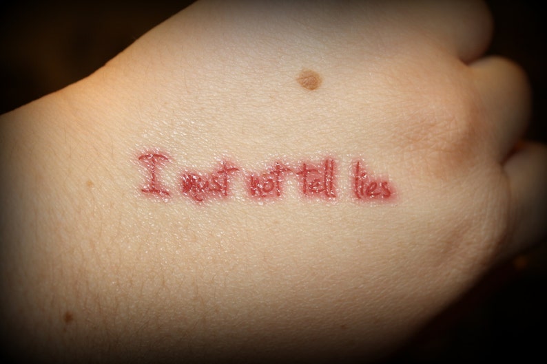 I Must Not Tell Lies Tattoo