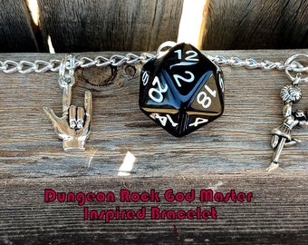 Strange Dungeon Rock God Master of Things Charm Bracelet