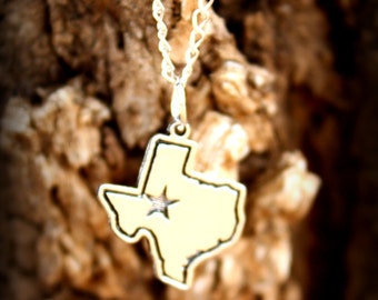 Adorable 'The stars at night...' Texas Charm Necklace