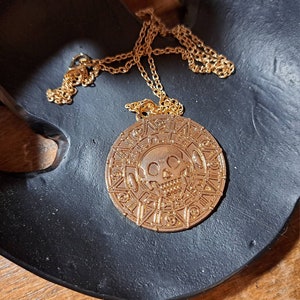 Pirate Piece of Eight Medalion Coin Necklace