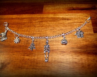 Nightmare Christmas Inspired Charm Bracelet