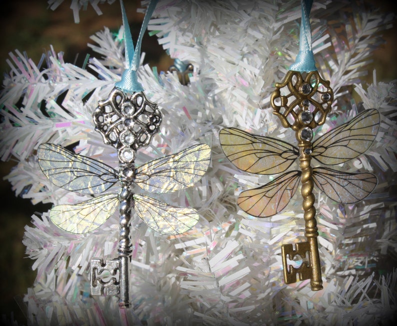 Flying Winged Key Themed Ornament image 1