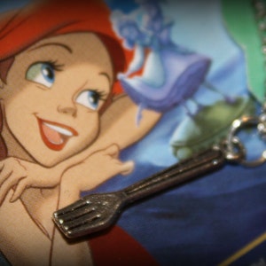 Singing Mermaid Fork Charm Necklace