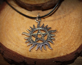 Sam Dean Protection Symbol Tattoo SPN Inspired Charm Pendant Necklace