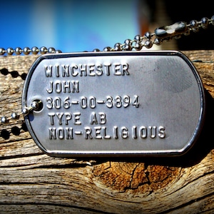 SPN Papa Winchester Dog Tags