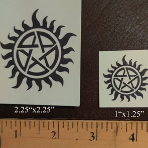 Demon Hunters Temporary Tattoo SPN Symbol