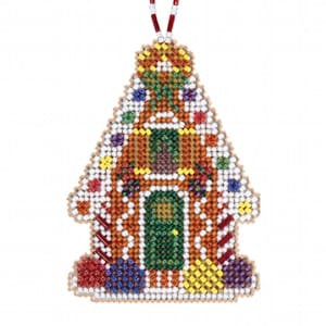 Mill Hill Beaded Holiday Collection Gingerbread Chalet MH21-2116 Christmas Ornament Cross Stitch Kit