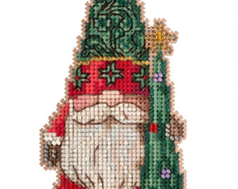 Advent Trilogy Set Two Beaded Cross Stitch Ornaments Kit 2019 Mill Hill  MH191912