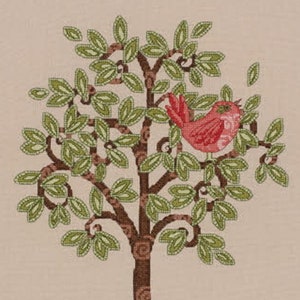 Bucilla Red Bird On Tree 45822 Counted Cross Stitch Picture Kit