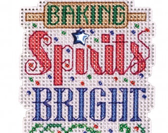 Mill Hill Winter Holiday Collection Baking Spirits Bright MH18-2335 Christmas Ornament Counted Cross Stitch Kit