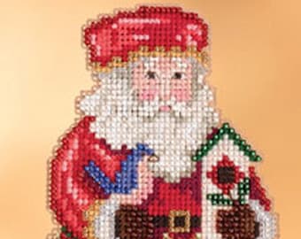 Jim Shore by Mill Hill - Cozy Christmas Santa - Counted Cross Stitch Kit