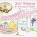Crabapple Hill Studio Girls' Getaway #1 Pickup & Trailer 2553 Hand Embroidery Pattern
