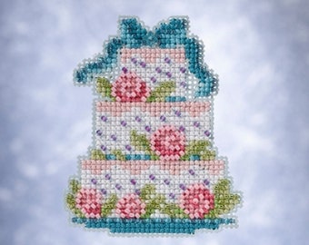 Mill Hill Spring Bouquet Collection Frosted Cake MH18-2111 Ornament Beaded Counted Cross Stitch Kit