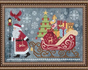 Cottage Garden Samplings - Christmas Delivery - Counted Cross Stitch Pattern